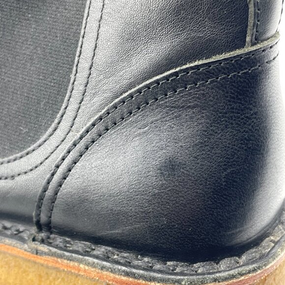Swedish Hasbeens Women's Leather Crepe Sole Chelsea Boots Size Eu 41 Us 10 Italy - Picture 9 of 10